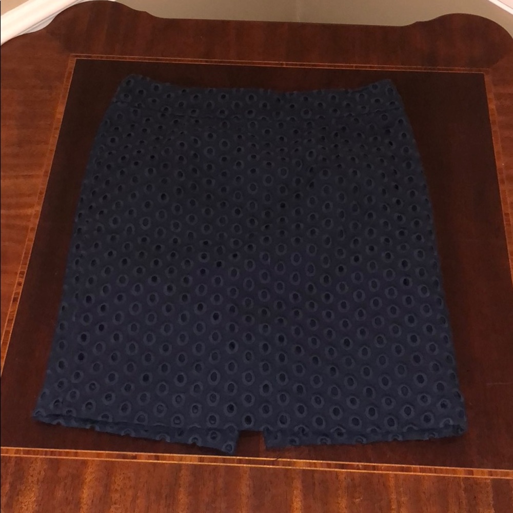J.Crew pencil skirt, size 8, navy